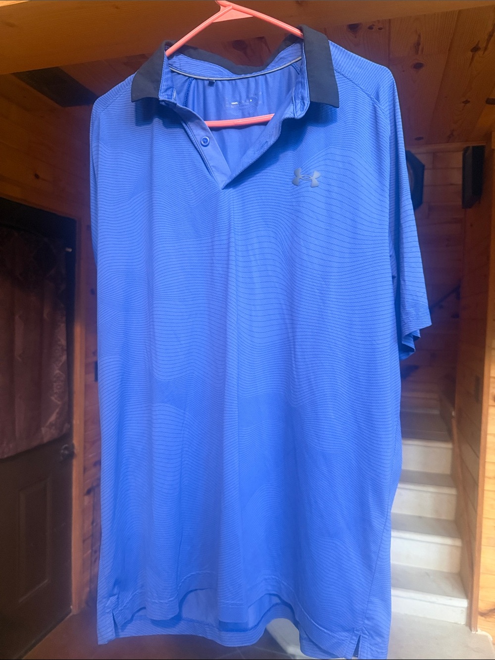Under Armour Royal Blue Polo with Black Collar